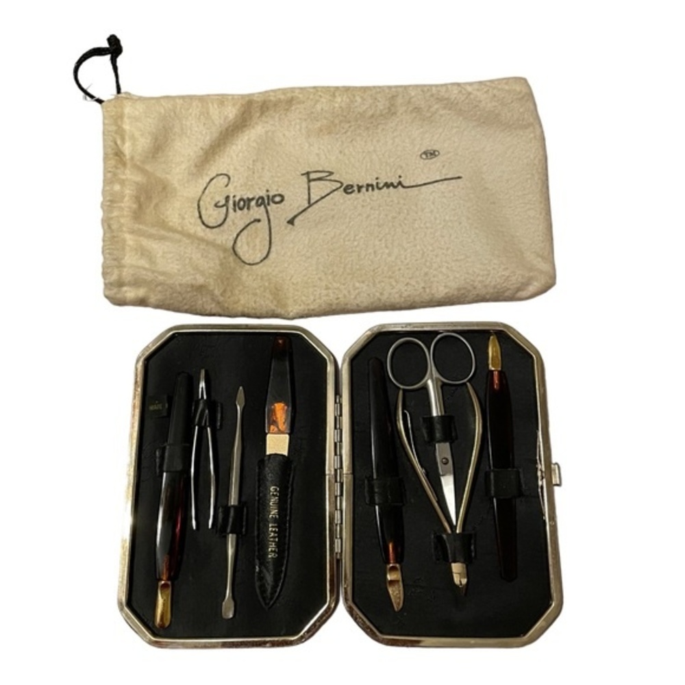 Giorgio Bernini vintage manicure kit and dust bag
